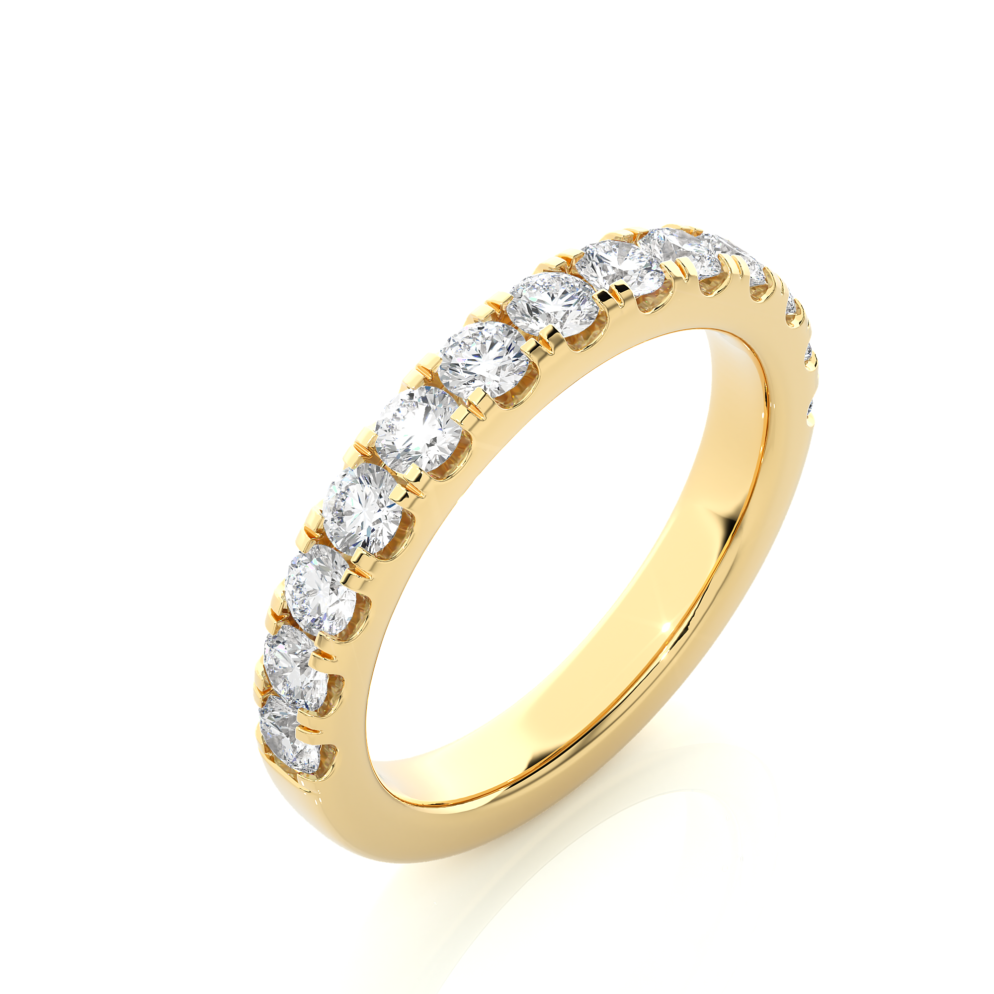 0.96 Carat IJ Color VS1 Clarity Diamond Studded Natural Diamond Ring.